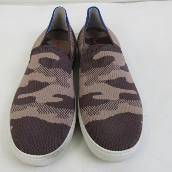 Rothy’s Retired Taupe Camo Print Sneaker Slip On Size 11 - Picture 1 of 11